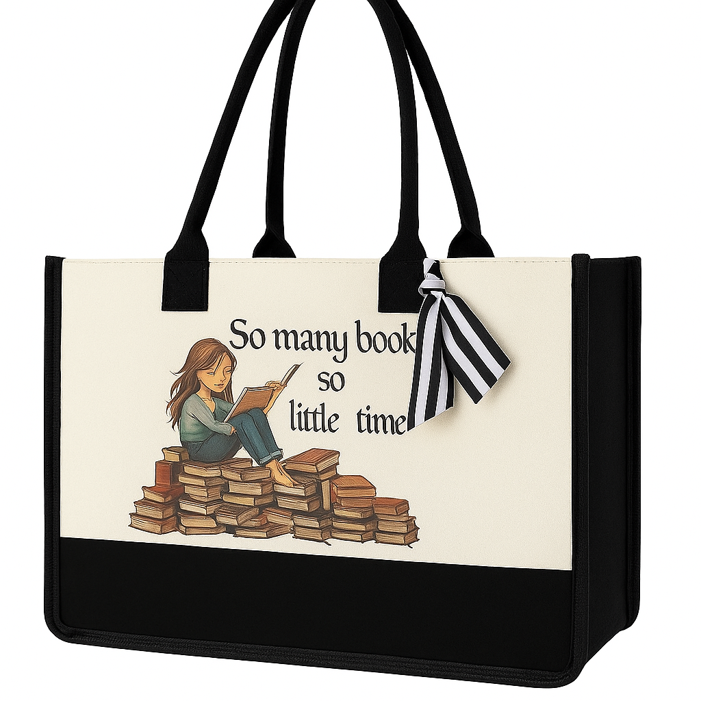 Tote Bag "So Many Books, So Little Time