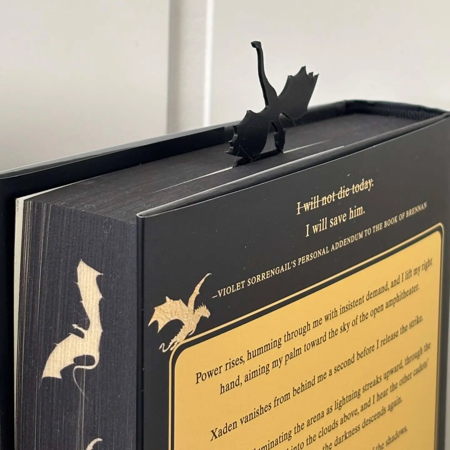 Draak met Vlammen en Goud Boekenlegger