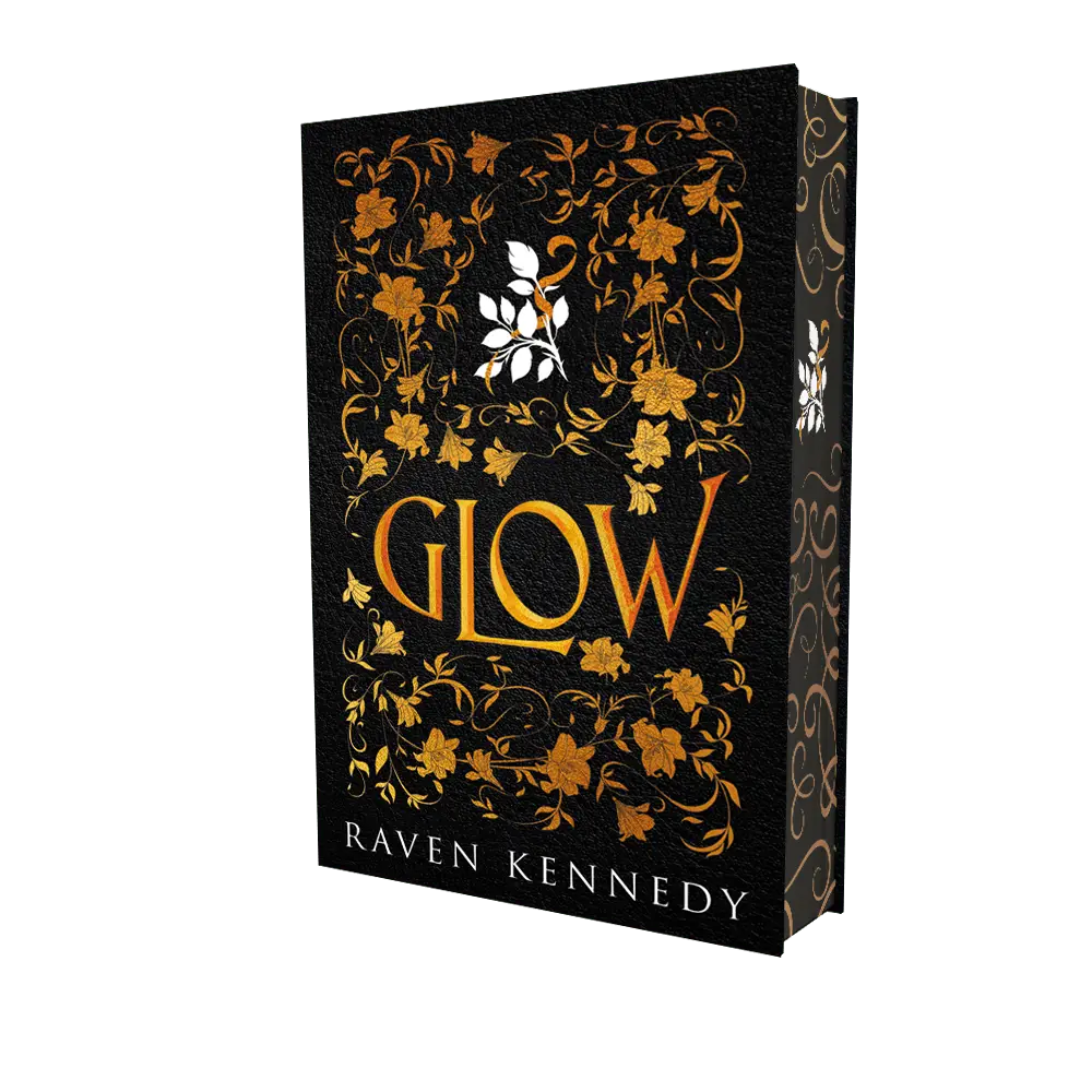 Afbeeling cover Glow van Raven Kennedy. Limited edtion. Sprayed edges. Beschikbaar bij Plotlijn.