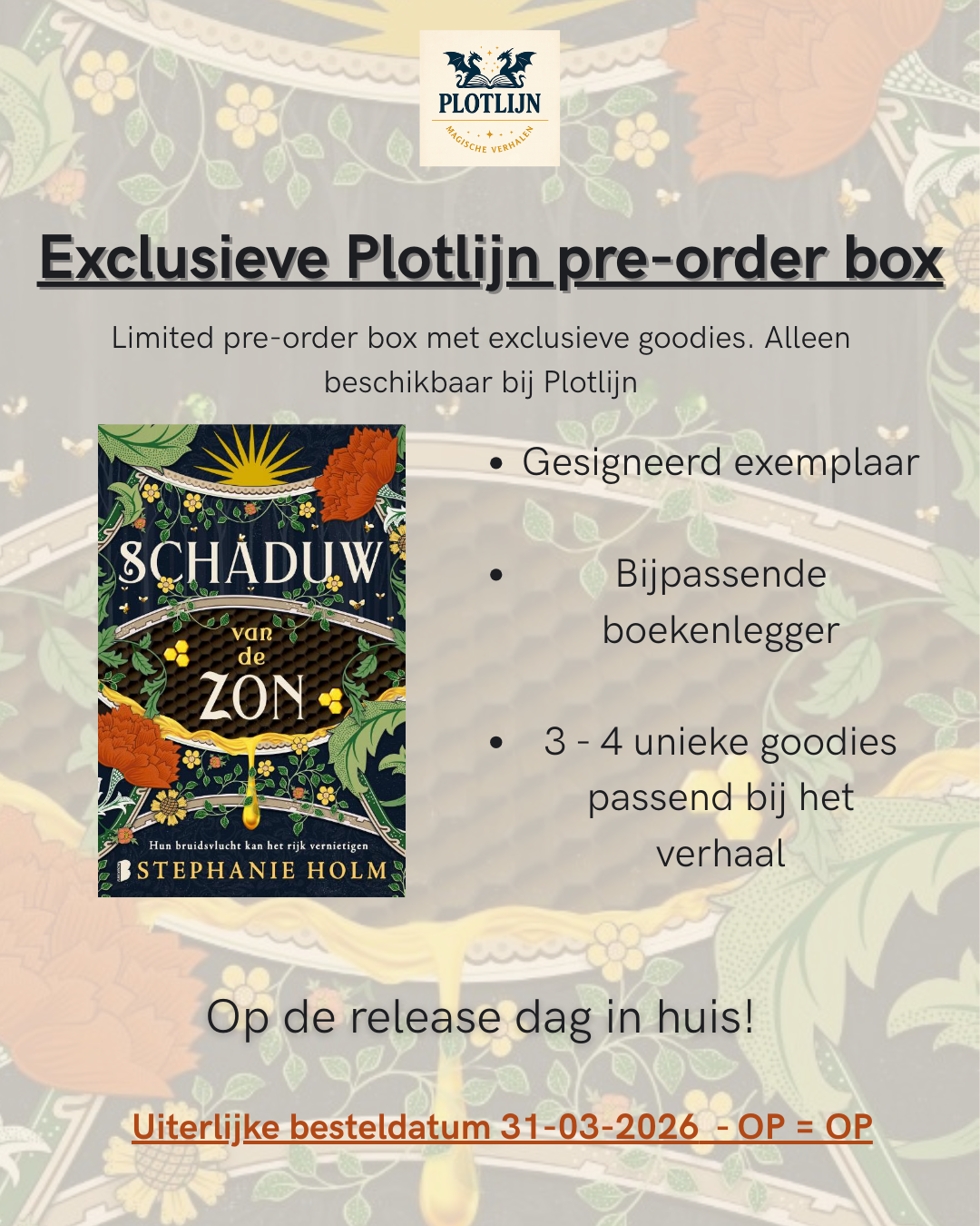 PRE-ORDER Exclusieve pre-order box: Schaduw van de Zon - Stephanie Holm