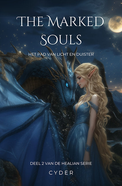 Cover van The Marked Souls. Deel 2 van de Healian Serie. Koop nu bij Plotlijn.